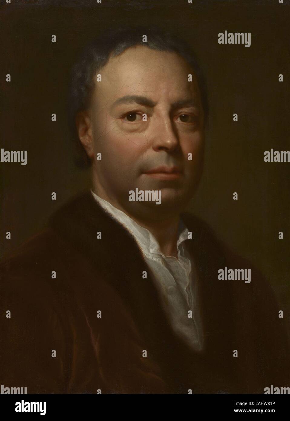 Anton Raffael Mengs. Ritratto dell'artista, il padre, Ismael Mengs. 1746-1749. Germania. Olio su tela Foto Stock