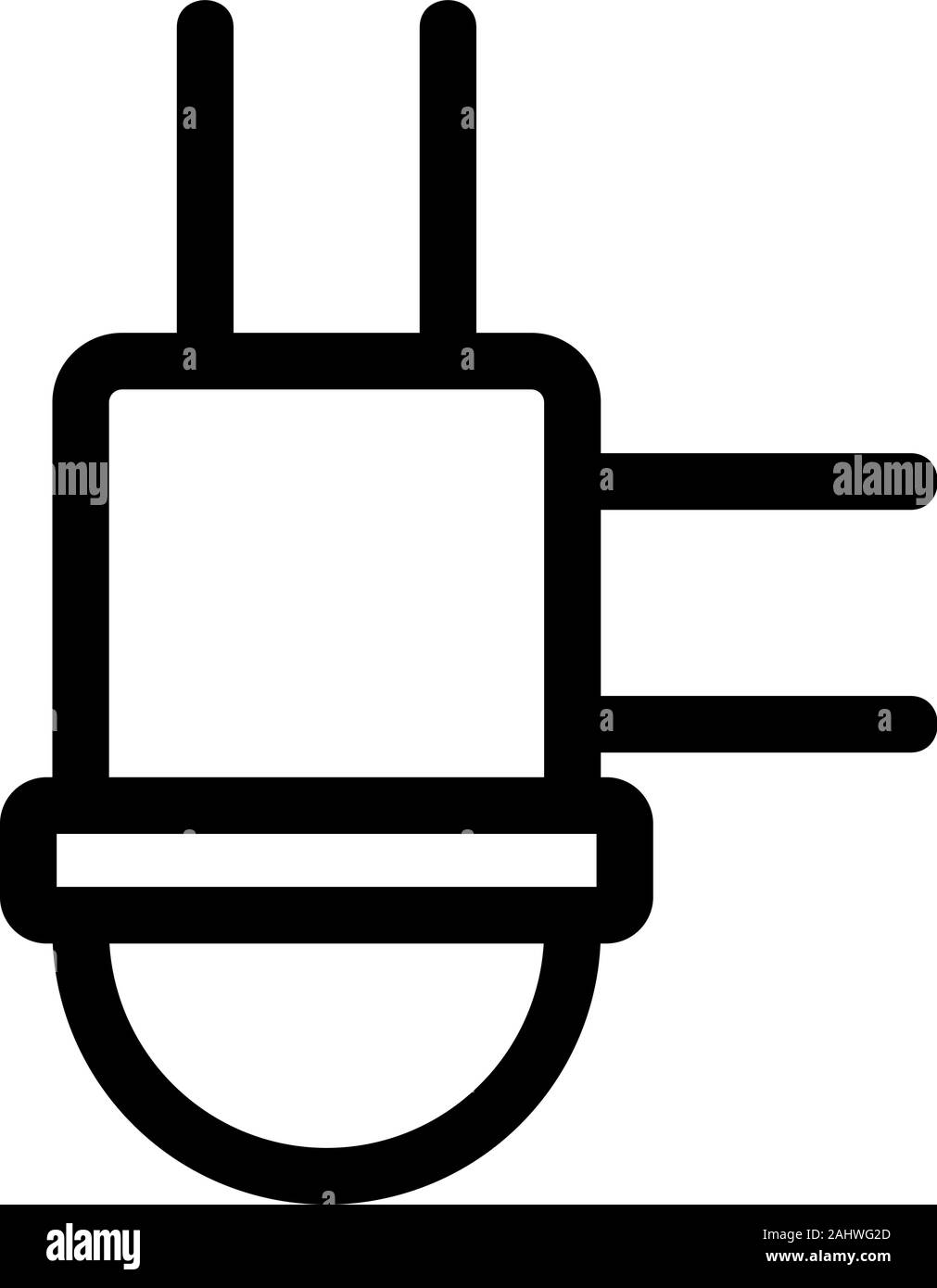Icona del sifone del vettore. Isolate il simbolo di contorno illustrazione Illustrazione Vettoriale