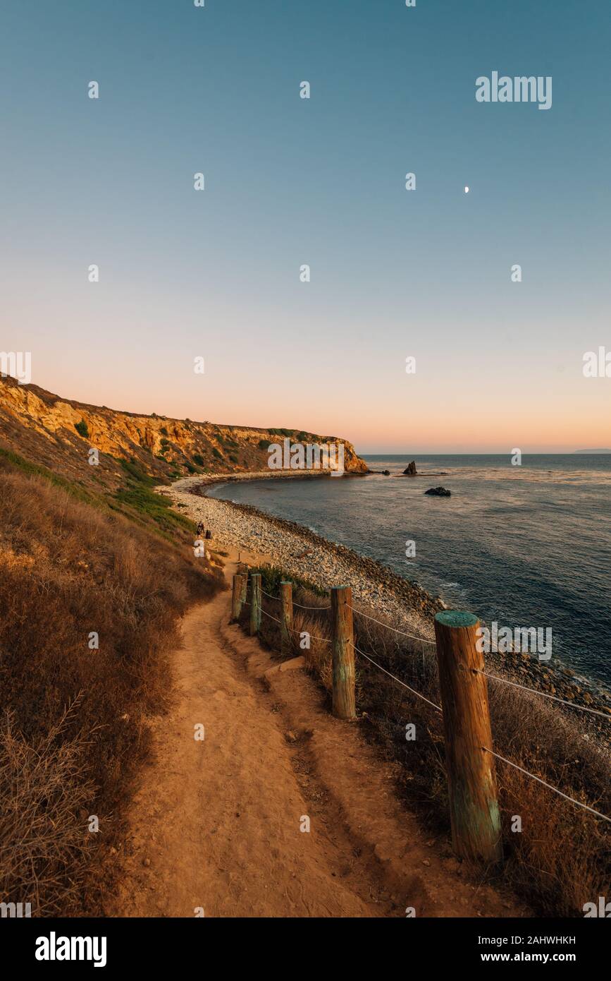 Percorso per la spiaggia al Pelican Cove, in Rancho Palos Verdes, California Foto Stock