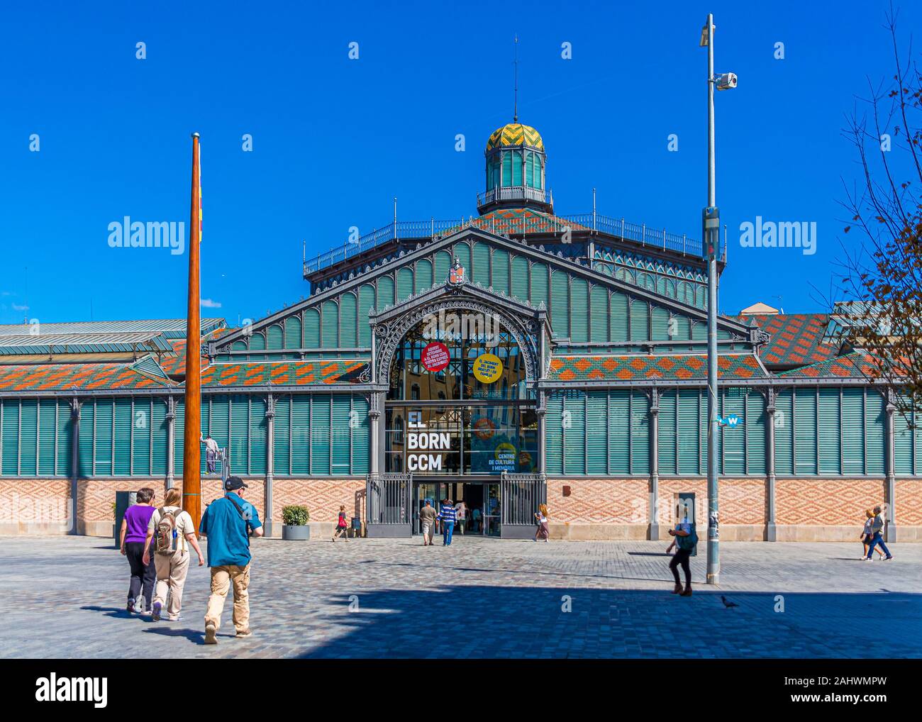 La nascita del centro culturale di Barcellona Foto Stock