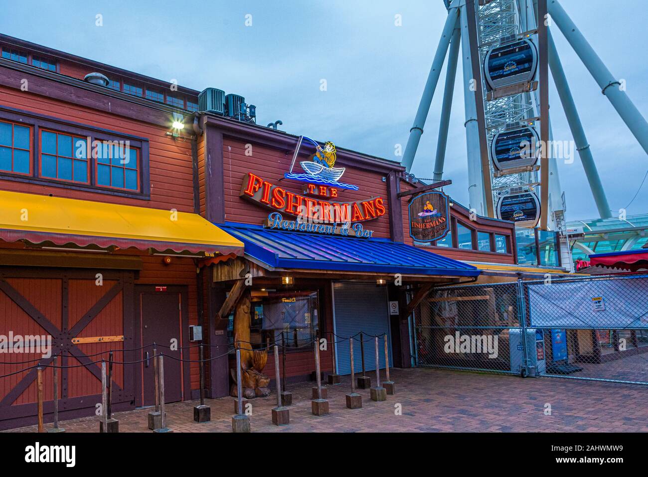 Il Fishermans e grande ruota Foto Stock