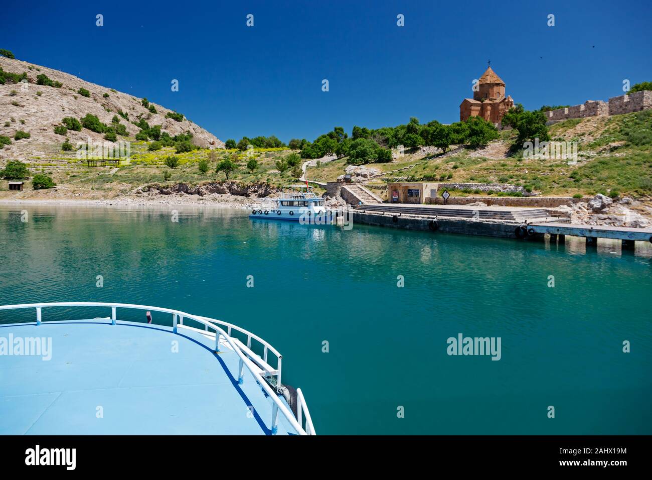 Isola di Akdamar Foto Stock