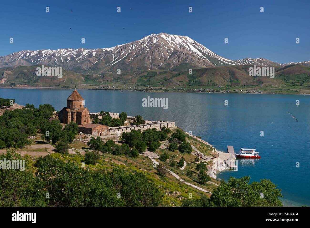 Isola di Akdamar Foto Stock