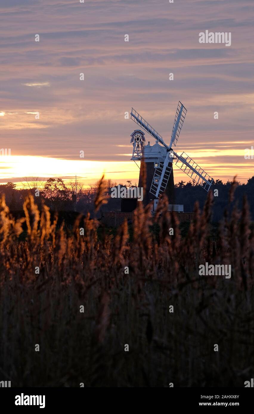 Cley-next-il-mare, cley mill, North Norfolk, Inghilterra Foto Stock