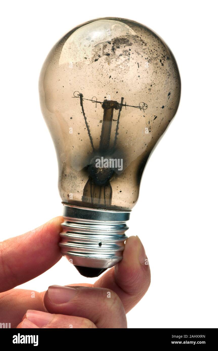 Old burned light bulb immagini e fotografie stock ad alta risoluzione -  Alamy