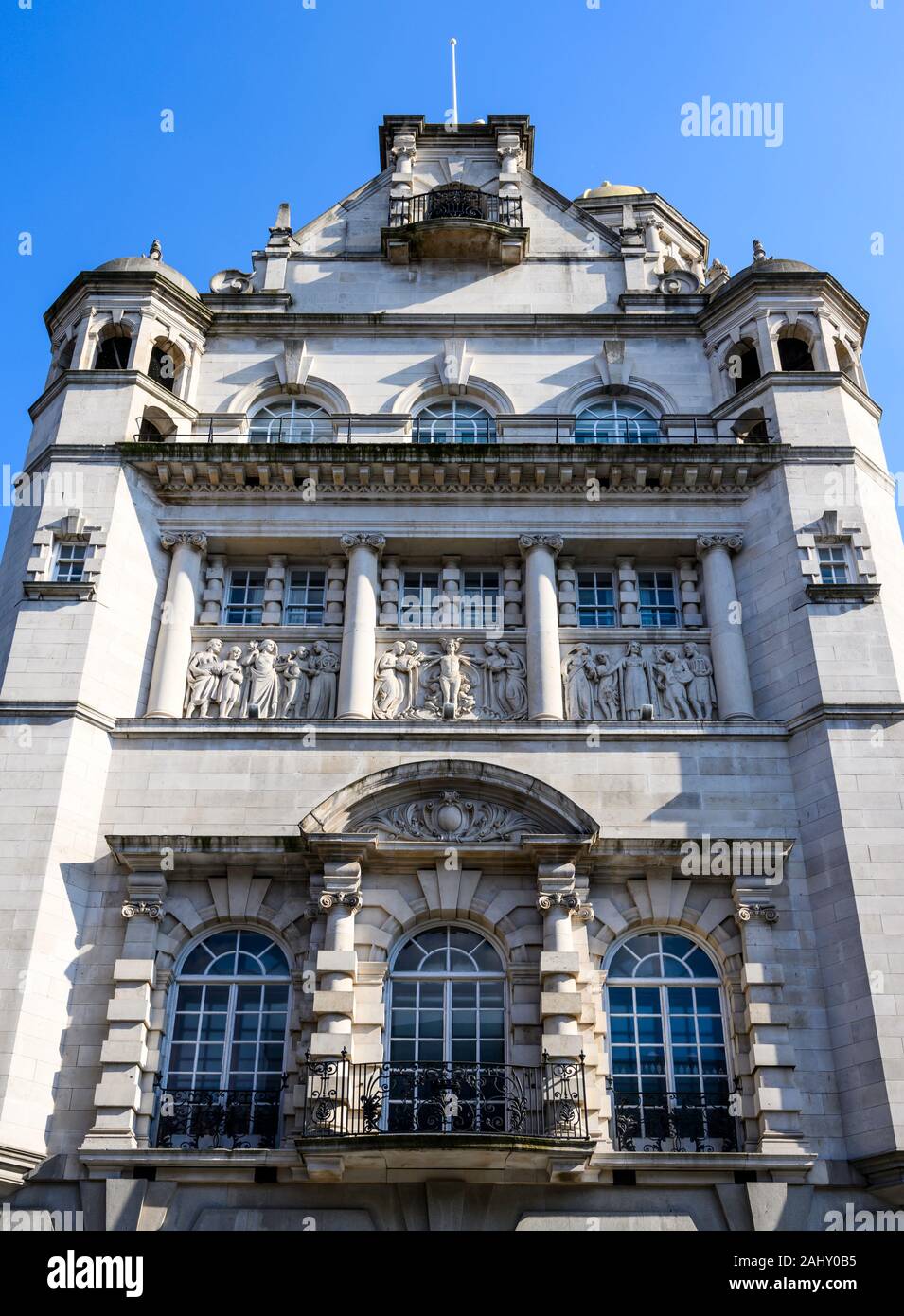 Il Royal Insurance edificio (1903) fu la sede del Royal Insurance Company. Ora è il Aloft Hotel Liverpool. Liverpool, Regno Unito. Foto Stock