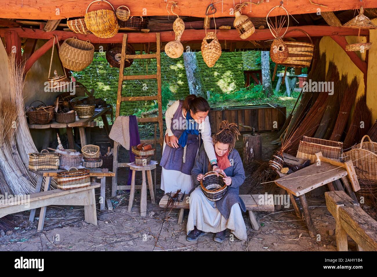 Europa, Francia, Borgogna, Yonne, La Puisaye, il castello di Guedelon Foto Stock