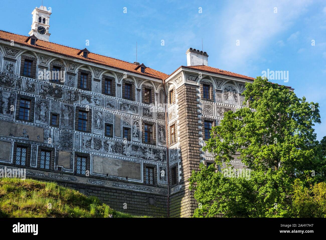 Castello rinascimentale, Nelahozeves Repubblica Ceca Foto Stock