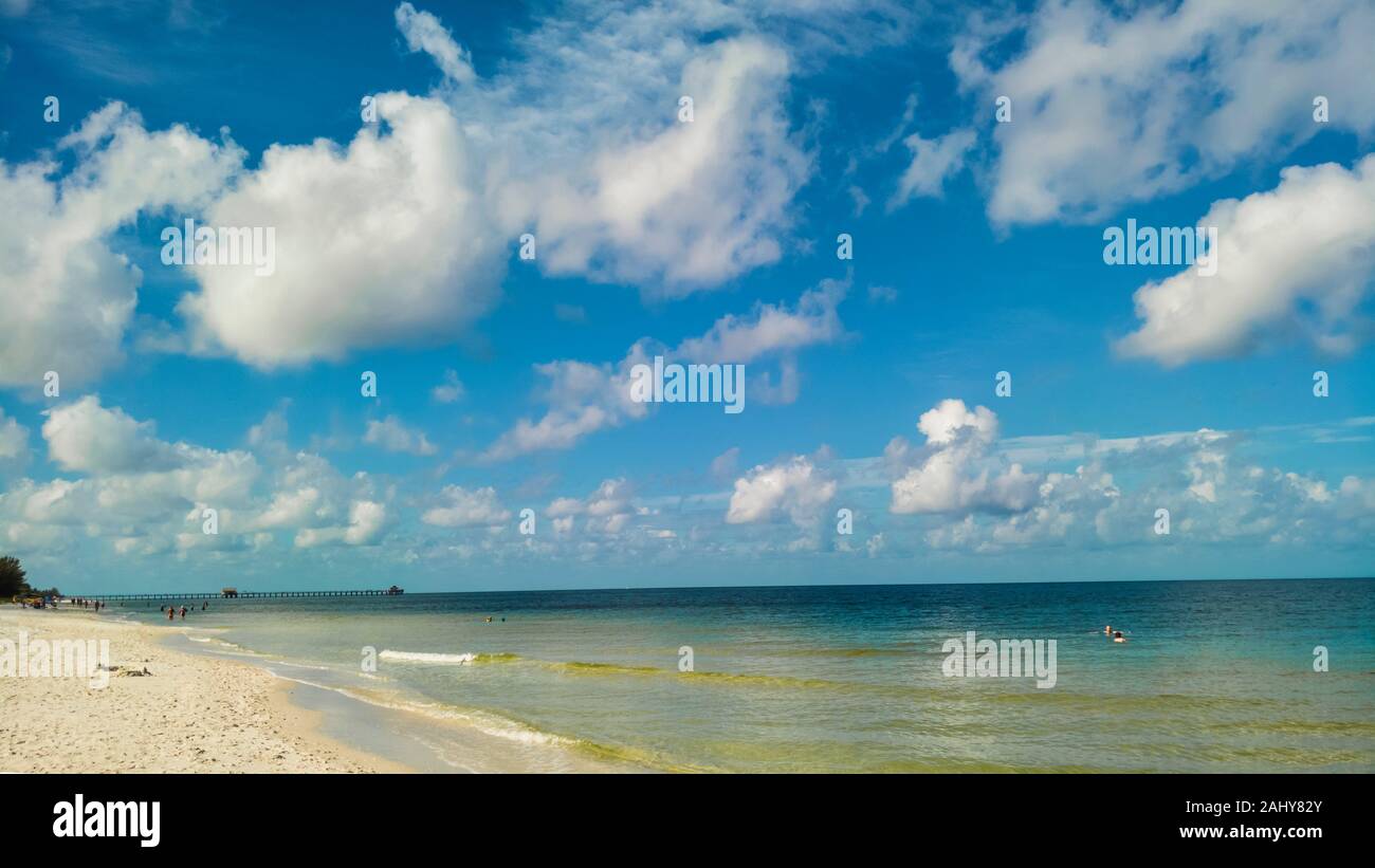 Florida West Coast Beach al Golfo del Messico. Stati Uniti d'America. Foto Stock