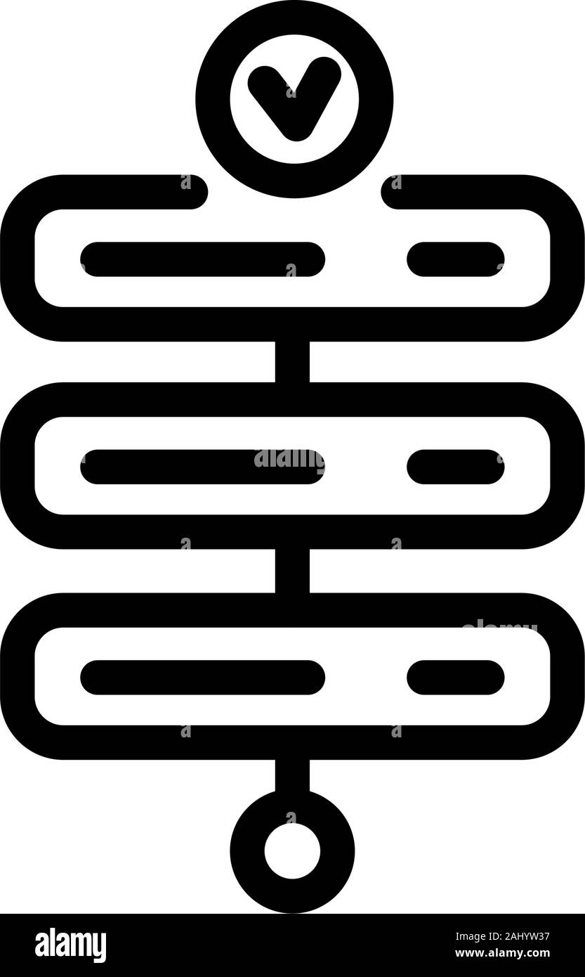 Server i dati icona magazzino. Icone vettoriali su uno sfondo bianco. Alla moda icona lineare. Icona per sito web e stampa. Il logo, emblema, simbolo. Interfaccia eleme Illustrazione Vettoriale