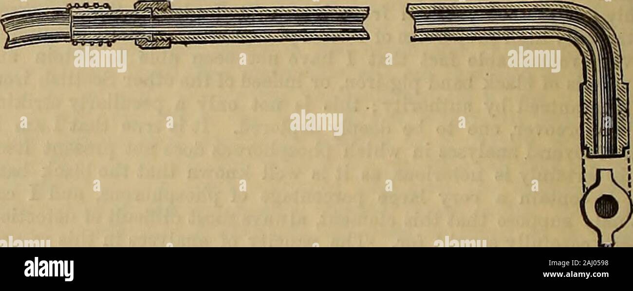 Il Artizan . Nota.-dal momento che la scrittura di quanto precede si è verificato a me che ho shouldmention ormai ben accertato che nel forno di copertura someof fosforo passa da la carica nel cinder ma non meansthe vholeof. Questa circostanza ha portato il dottor Percy per sostenere il suo theorythat ancora più di tale elemento esistente nella carica come il fosfuro di ironwas liquated o sudato dopo il metallo era a palla. Se non essere anytruth ui questa supposizione, sembra essere confermata dai risultati di themode di lavorazione alla quale ho chiamato ora la vostra attenzione. Il ballingprocess è Foto Stock