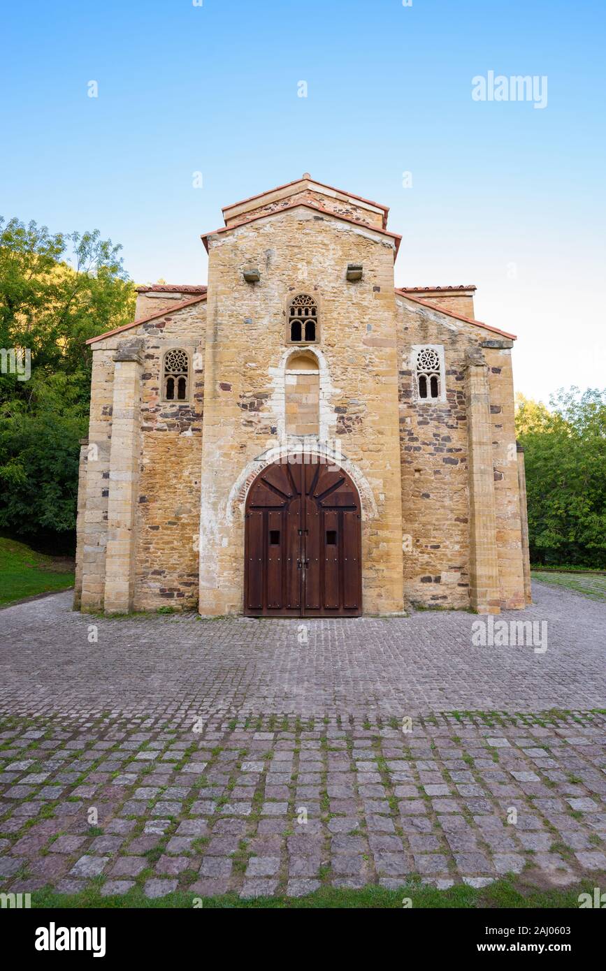 La chiesa di San Miguel de Lillo a Oviedo, Asturias, Spagna Foto Stock