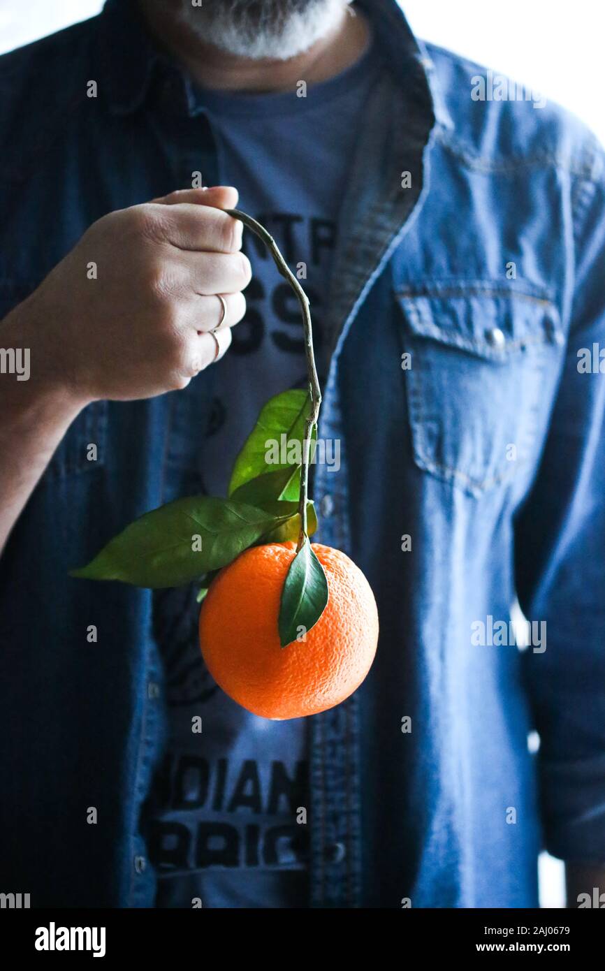 Frutta arancione Foto Stock