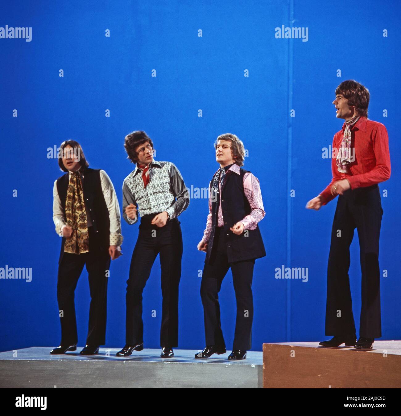 4-3-2-1 caldo e dolce, Musiksendung, Deutschland 1970, Gaststar: Banda britische White Plains Foto Stock