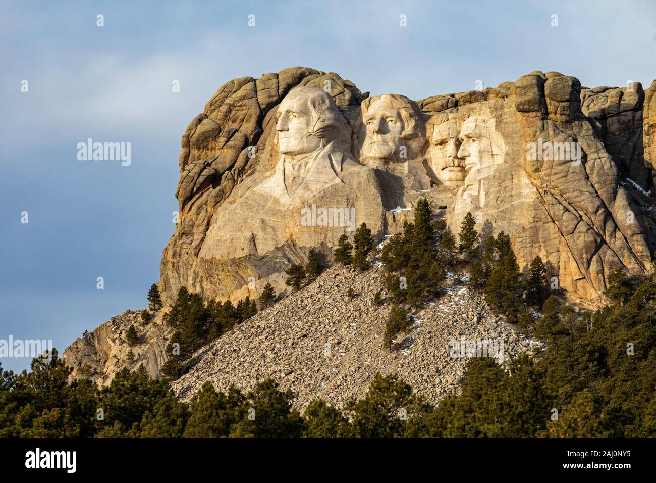 Keystone, Dakota del Sud - Mount Rushmore National Memorial. Foto Stock