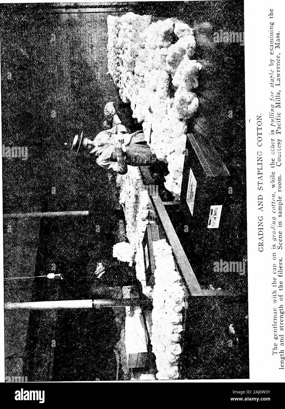 Il commercio del cotone e di guida dello studente; manuale di un libro di testo per il commercio americano e istituzioni superiori di apprendimento, che mostra le operazioni del cotone di scambi in connessione con gli spot e futures storicamente trattati, anche una breve storia del settore e il suo sviluppo, con numerosi problemi pratici . stesso come quelli che operano in Georgia, Carolinas, Mississip-pi, Arkansas, o qualsiasi del sud degli Stati Uniti, salvo smalldifferences. Sezione IV. MILL ACQUISTO-NORD. I mulini del nord non richiedono ai venditori di Hedge il salesmade a loro, ma invece, invocare la responsabilità del venditore Foto Stock