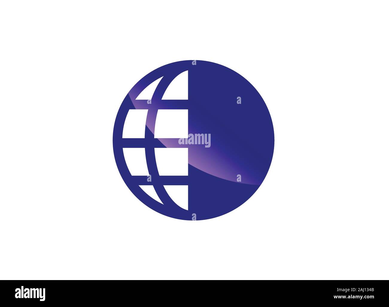 Globo Modello di Logo per una comunicazione Business Design Illustrazione Illustrazione Vettoriale