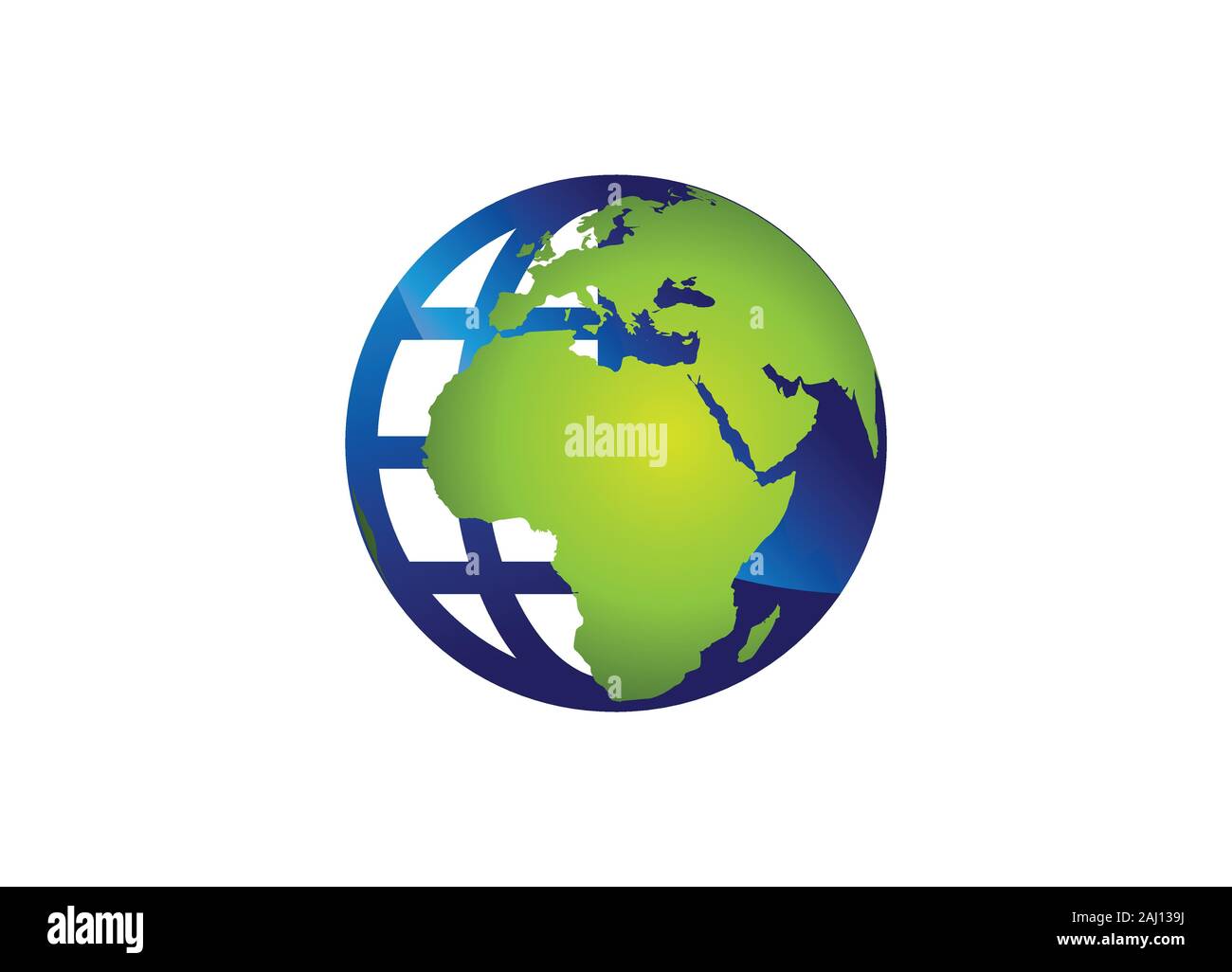 Globo Modello di Logo per una comunicazione Business Design Illustrazione Illustrazione Vettoriale