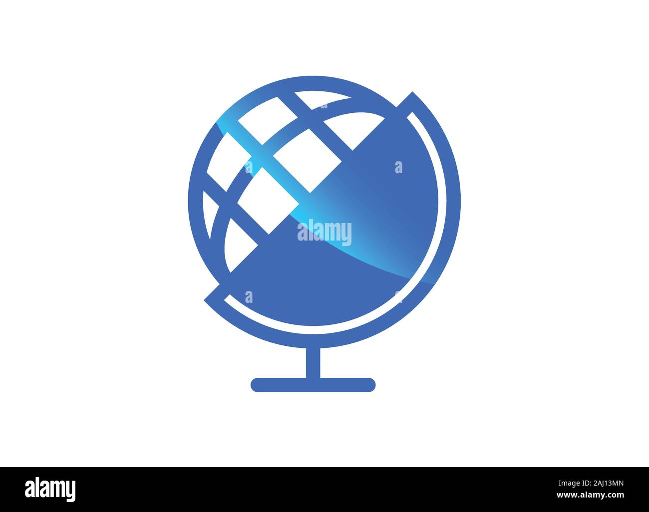 Globo Modello di Logo per una comunicazione Business Design Illustrazione Illustrazione Vettoriale