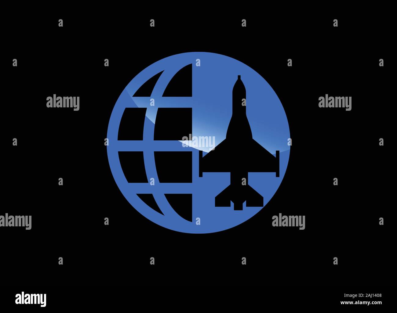 Globo Modello di Logo per una comunicazione Business Design Illustrazione Illustrazione Vettoriale