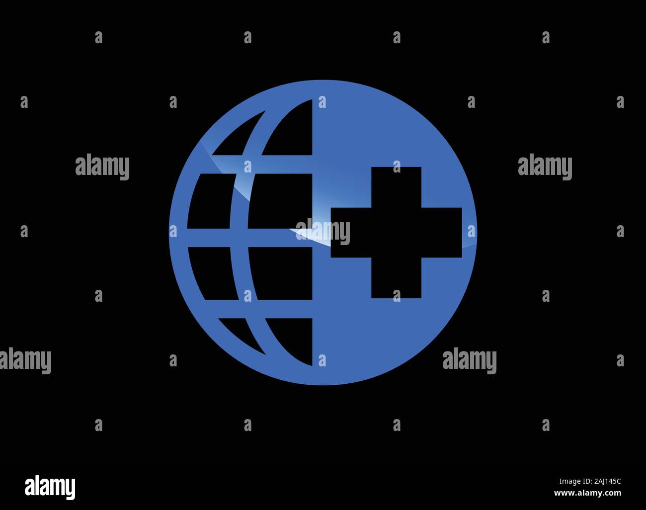 Globo Modello di Logo per una comunicazione Business Design Illustrazione Illustrazione Vettoriale