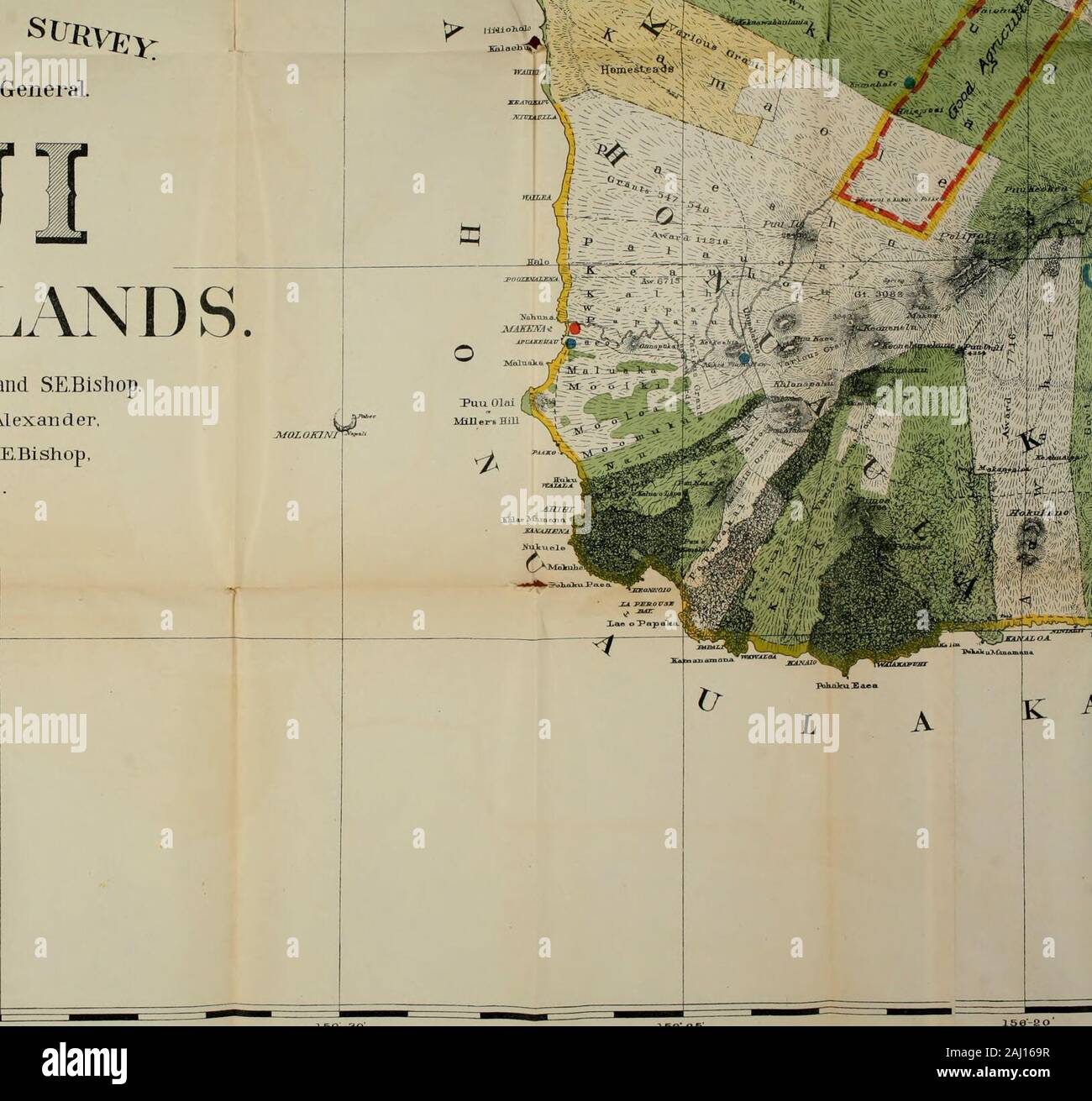 Le relazioni annuali del ministero degli Interni per l'anno fiscale conclusosi il 30 giugno 1906--governatore delle Hawaii, Consiglio dei commissari indiano . Isole hawaiane. TriangiiLalion primario da WD Alexander e S.E.Mons. I confini e la topografia di W.D.Alexander, CILyons. MDMonsarrat, F.SDodge, SEBisliop, E.E.B aldwin e WRLawenc e. L Mappa da r.S.Dodge.Scala i:60000|^ 1885. Portati fino al cLa-te, in 1903da Johtv M. Domv. Foto Stock