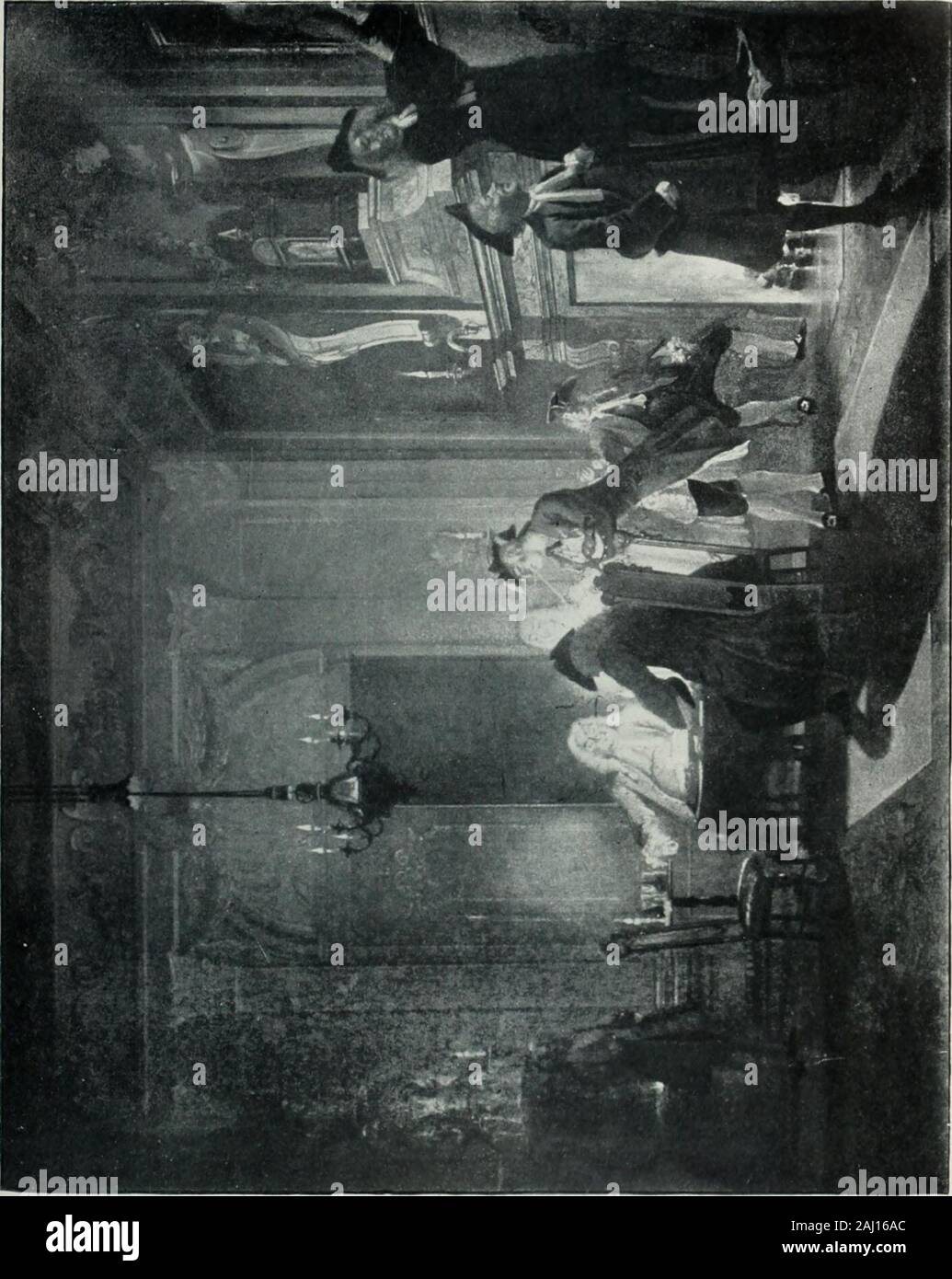 Dizionario dei pittori e incisori . s. " " La canzone d'amore. Abbiamo un paio di piastre mediante Troost, principalmente a mezzo-tinte ; tra di loro i seguenti: Ritratto di Pietro Locatelli, pittore.busto di un uomo vecchio con la barba. 1734.Una ragazza disegno mediante la luce di una lampada.una donna sui gradini di una porta, tenendo una luce, eacquisire un congedo di un gentiluomo in nero. Sara, la figlia di Cornelis Troost, era bomat Amsterdam nel 1731. Ha dipinto pastello,ritratti e disegni realizzati dai suoi padri foto edal quelli di Steen Dou, e Dujardin. Ella si è-è arrivata la moglie di Ploos van Amstel e morì atAmsterdam nel 1803. Foto Stock