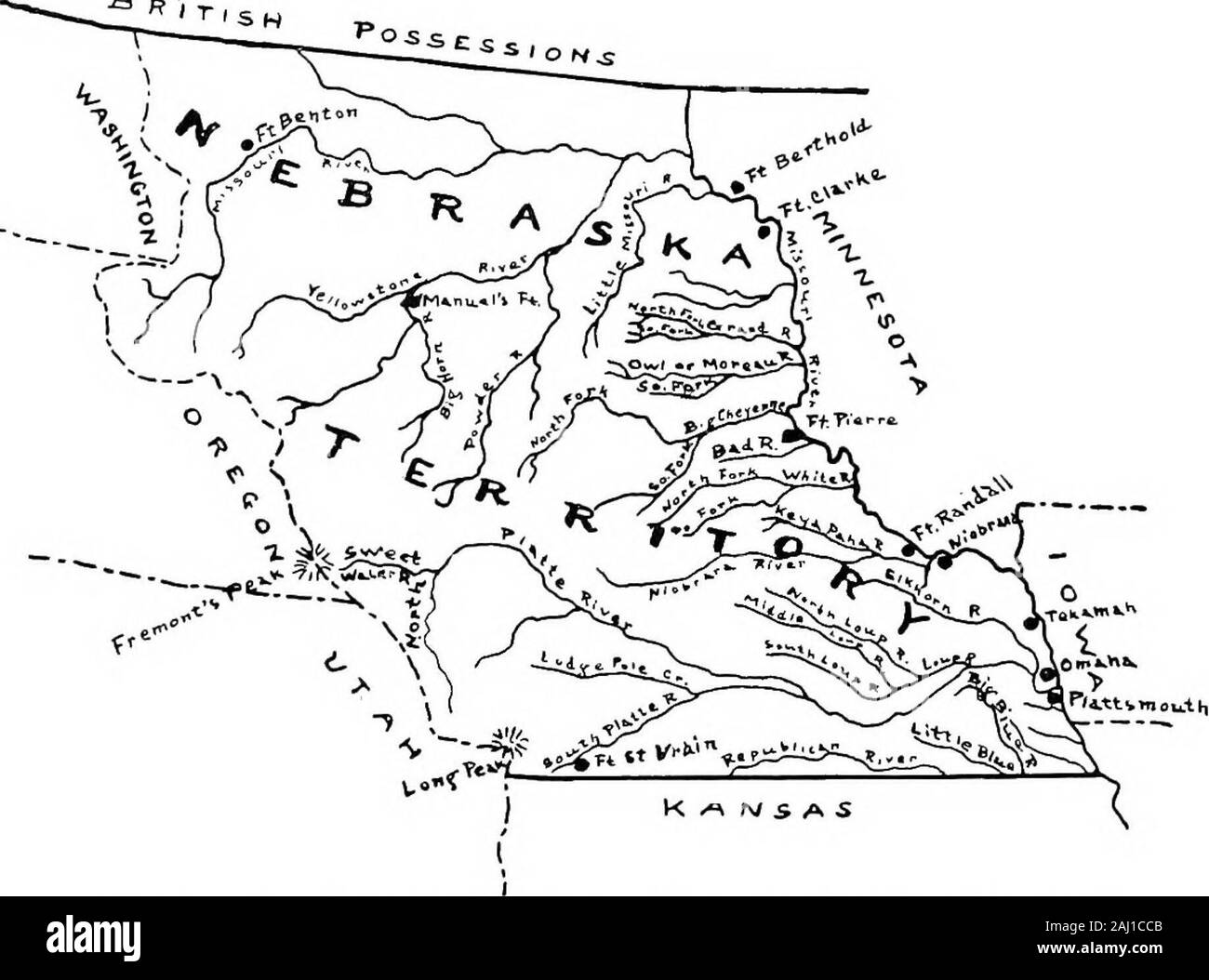 Storia e storie del Nebraska . 235 236 UNA BREVE STORIA DEL NEBRASKA due nuovi territori del Nebraska e Kansas, passedand è stato firmato dal presidente Pierce su 30 Maggio 1854.In tal modo era Nebraska di nome e di fatto in un territorio. Domande 1. Come si è comportato il Nebraska regione ottiene i suoi nomi diversi? 2. Sarebbero i commercianti di pellicce guadagnare più a lungo gestito da trading hquor a-gli indiani? Perché? 3. Quante fatture nel Congresso per la realizzazione e la denominazione del Nebraska e quali ostacoli hanno incontrato? 4. Che cosa era il Nebraska per fare con portando sulla guerra tra il sud e il nord? 5. Perché erano le chiese e poHtical particol Foto Stock