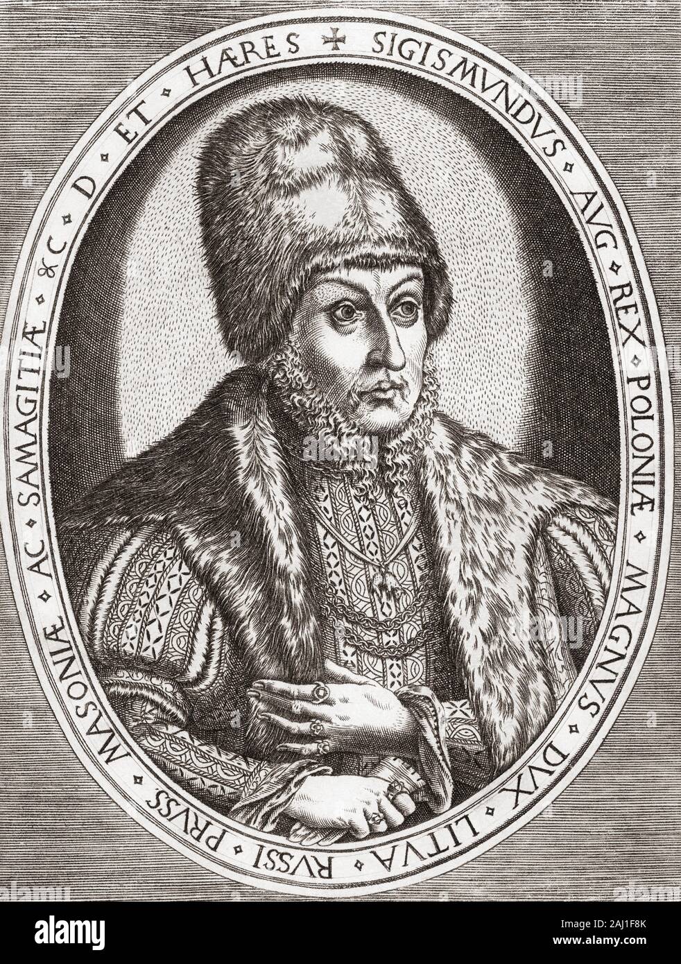 Sigismondo II Augusto, 1520 - 1572. Re di Polonia e granduca di Lituania. Foto Stock