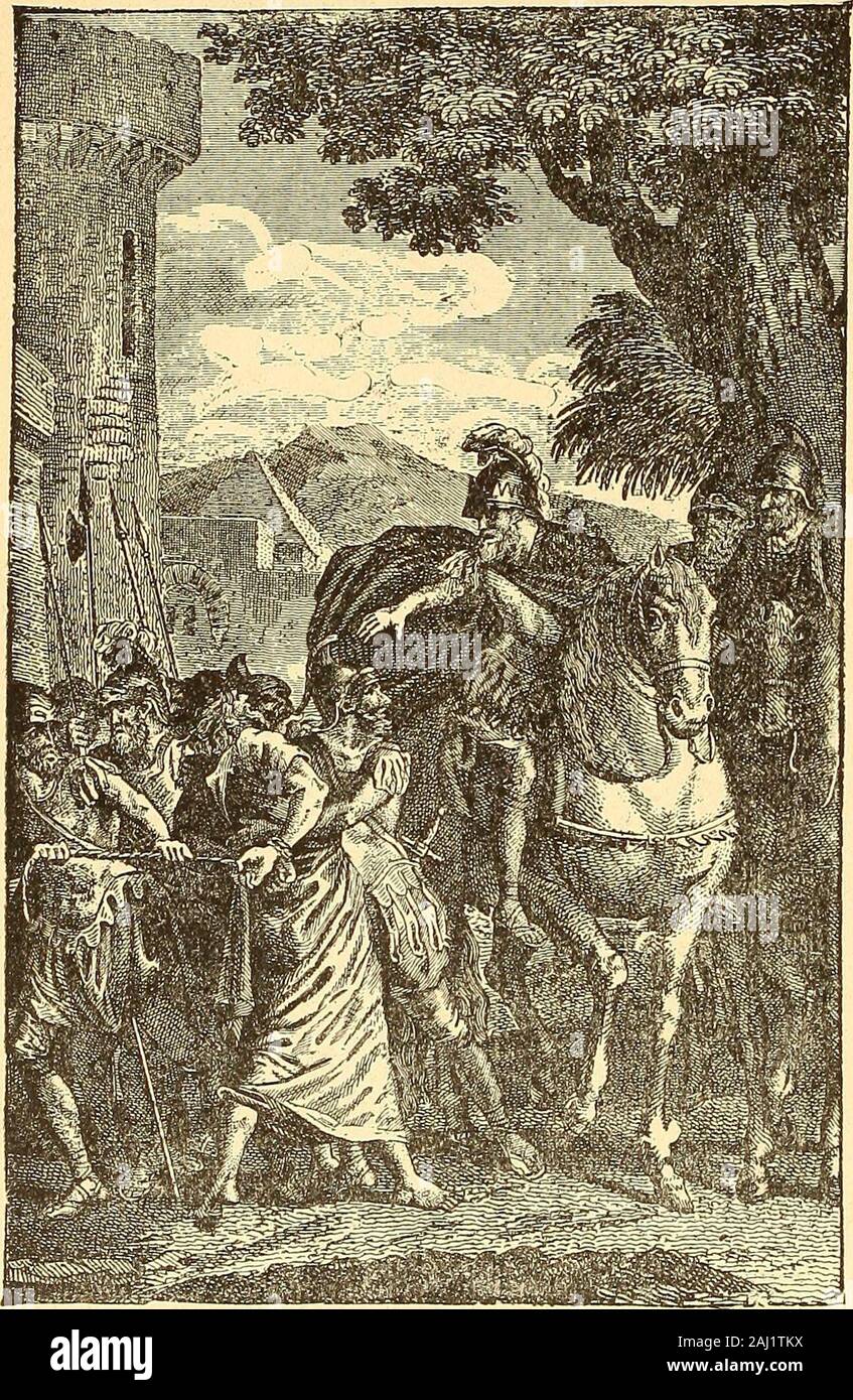 La storia del nostro cristianesimo; un account di lotte, le persecuzioni, le guerre e le vittorie dei cristiani di tutti i tempi . Ipraise te, io ti benedica, ti Iglorify, dal eternalHigh Sacerdote, Gesù Cristo, Thywell-Figlio diletto; throughWhom, con Lui nel HolySpirit, gloria a Te, bothnow e per sempre. Amen ! Une quando ebbe terminato,dicendo amen a voce alta, il officerslighted il fuoco e una rottura greatflame via, noi towhom era stato dato di vedere, andwho sono riservati per correlare thefacts agli altri, vide una meraviglia.Per la fiamma, formando il ap-pearance di un arco, come thesail di un vaso riempito Foto Stock