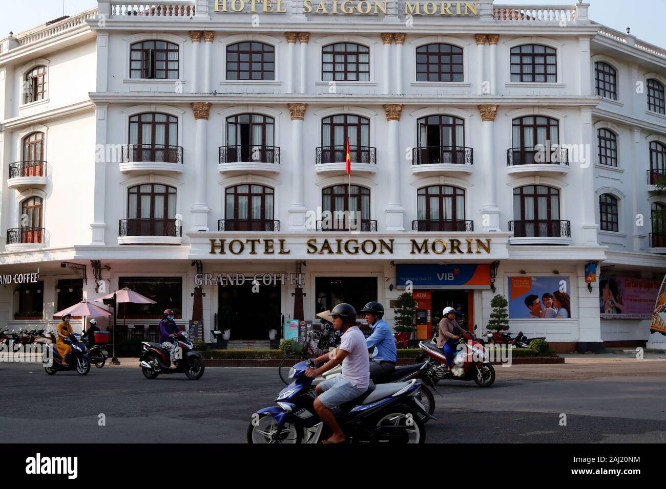 L'Hotel Saigon Morin costruito nel 1901, architettura coloniale francese, tonalità, Vietnam, Indocina, Asia sud-orientale, Asia Foto Stock