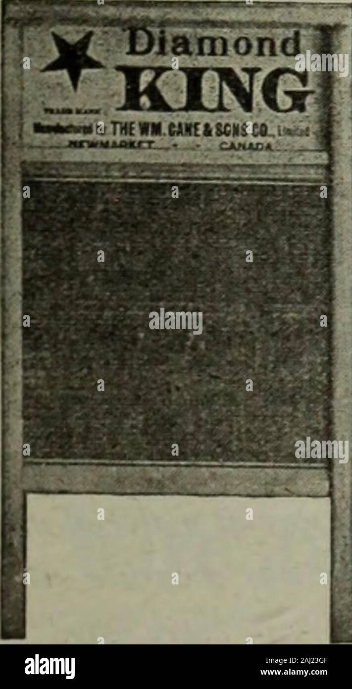 Merchandising Hardware gennaio-marzo 1911 . Canne Washboards sono il migliore e più conveniente. Noi facciamo questa affermazione senza alcuna reser-vation perché sappiamo che le canne wash-boards sono meglio realizzati da materiali migliori,rispetto a qualsiasi altra linea di washboards sul mercato,a ovunque vicino allo stesso prezzo. La classe alta finitura e appaiono-ance di canne Washboards sono in armonia con la sana qualità oftheir Wm. La canna da zucchero& figli Co., Ltd. NEWMARKET, Ontario. Tre di ourLeaders vendute da tutti cottimisti Foto Stock