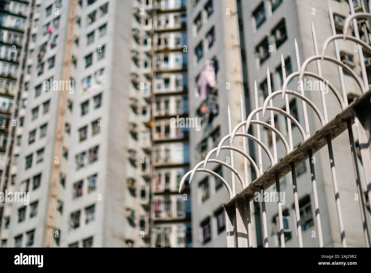 Edificio residenziale facciata, immobiliare, esterna Foto Stock