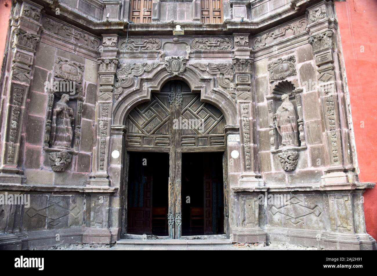 Templo de Nuestra Senora de la Salud costruito nel 1735, San Miguel De Allende, Messico Foto Stock