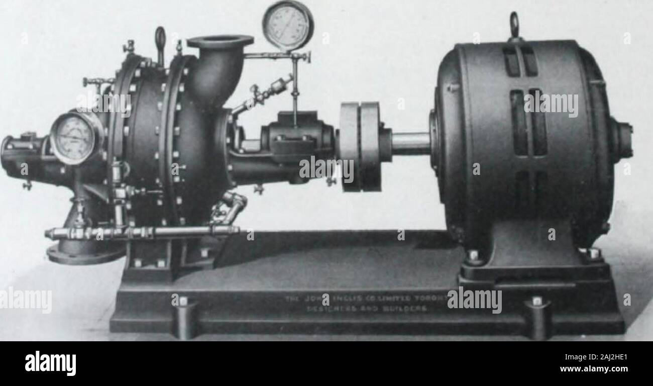 Costruzione e ingegneria catalogo 1921 Edition . Bf.i.t-I)rivk turbina Pi mp.. Foto Stock