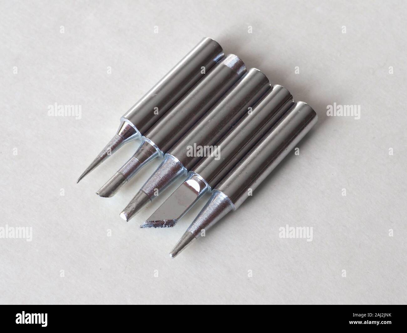 Gamma di punte di saldatura per saldatore elettrico Foto Stock