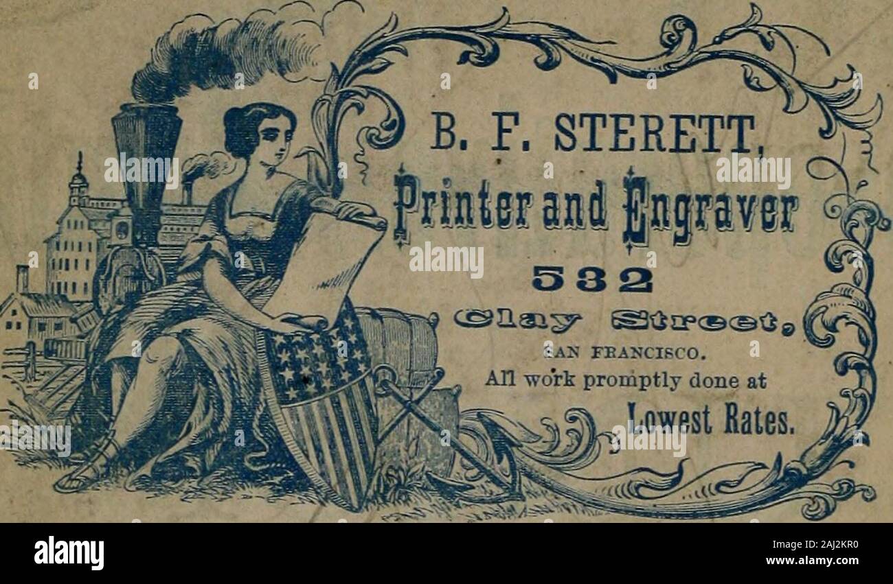 La città nuova directory annuale di San Francisco . Azienda FIRE E MARINE. Oaih isisti. 42GU0una sede principale, n. 409 California Street, ufficiali: PETER DONAHUE, Presidente. A. J. BRYANT, Vice-Pbesident.CHARLES H. prorompente, Segretario. Consiglio di amministrazione: R. Bailey, E. W. OORBERT, GEO. O. McMULLIN, A. J. BRYANT, FRANK M. PIXLEY, E. BURKE, H, H. WATSON, P. H. RUSSELL, Sacramento.JNO. G. DOWNEY, Los Angeles.F. P. F. tempio, Los Angeles. PETER DONAHUE,James Irvine,C. D. OSULLIVAN,J. D. COUGHLIN,R. HARRISON,A, H. RUTHERFORD, ALEXANDER AUSTIN,P. J. BIANCO,W. Una: PIPER,M. MAYBLUM,RICHARD IVERS,Giovanni ROS Foto Stock