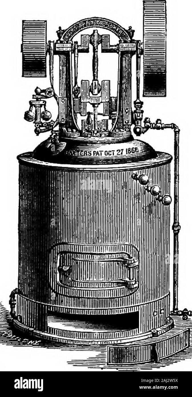 Una storia di crescita del vapore-motore . Fw. 114.-Semi-Portatle motore, 1S78. Sion, né sono i cuscinetti surriscaldati dalla conduzione o byascending calore dalla caldaia. Il volano è a thebase, disposizione che assicura stabilità al highspeed che è un requisito per l'economia di carburante. Il bollore-ers sono del montante tubolare di stile, con fuoco interno-bo2^ portatile e motori di locomotiva. 349 e sono destinati ad essere lavorato a 150 libbre perinch pressione. Essi sono dotati di un deflettore e circolante-tubazione,per evitare di innesco, e anche con un tappo fusibile, che willmelt e prevenire Foto Stock