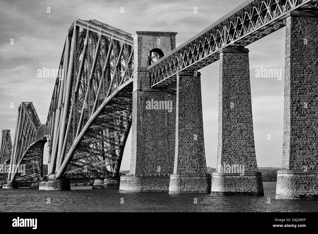 Forth Bridge, South Queensferry, Edimburgo, Scozia, Regno Unito Foto Stock
