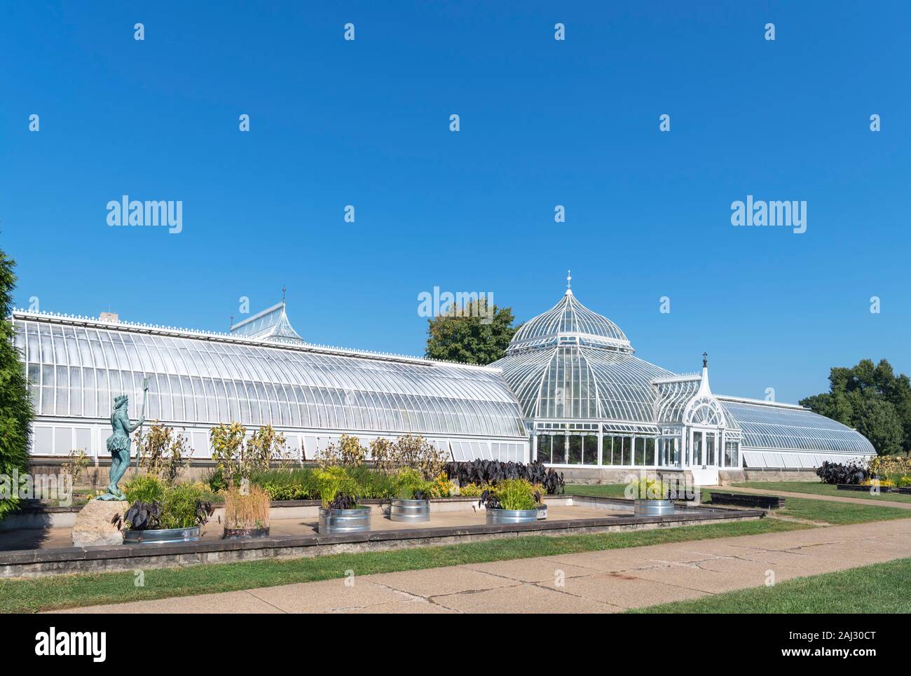 Phipps conservatorio e Giardini Botanici, Schenley Park, il quartiere di Oakland, Pittsburgh, Pennsylvania, STATI UNITI D'AMERICA Foto Stock