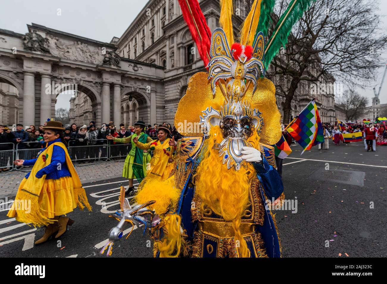 Il London Capodanno Parade segna l inizio del nuovo anno, 2020. Foto Stock
