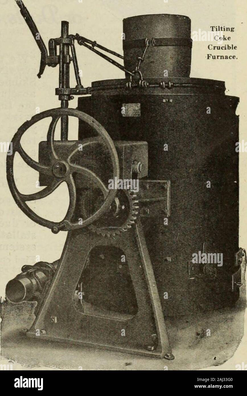 Canadian fonditore (1921) . additionalfuel t. Il monarca non sono solo più veloci-essi aremore comodo ed efficiente, e mentre notcheap, il loro costo è basso. Mediante la conservazione bothfuel e ora, sovrani iniettare economyinto ogni operazione di fusione. Siete la giuria in questo caso. Equilibrio upyour presenti risultati contro i risultati youwill ottenere con un monarca. Pesare il factscarefully. Considerare se potete permettervi di bewithout un forno che è almeno 50 per cento,più economico di qualsiasi altro. La Monarch attrezzatura include (withoutcrucibles) Simplex girevole, DoubleChamber, duplex, ecc.; (con crogioli)Ti Foto Stock