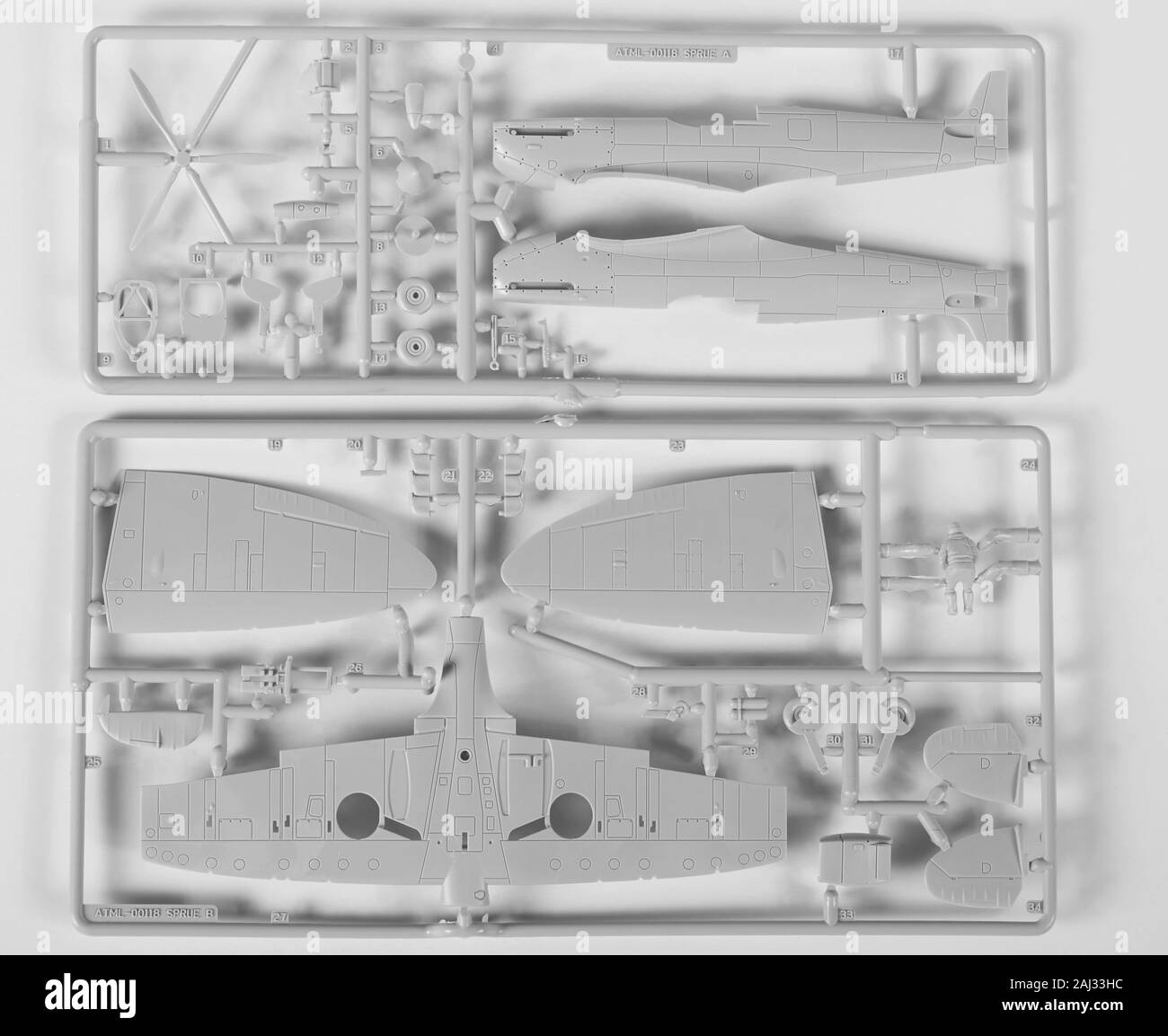 Airfix scala 1/72 modello in plastica Spitfire Foto Stock