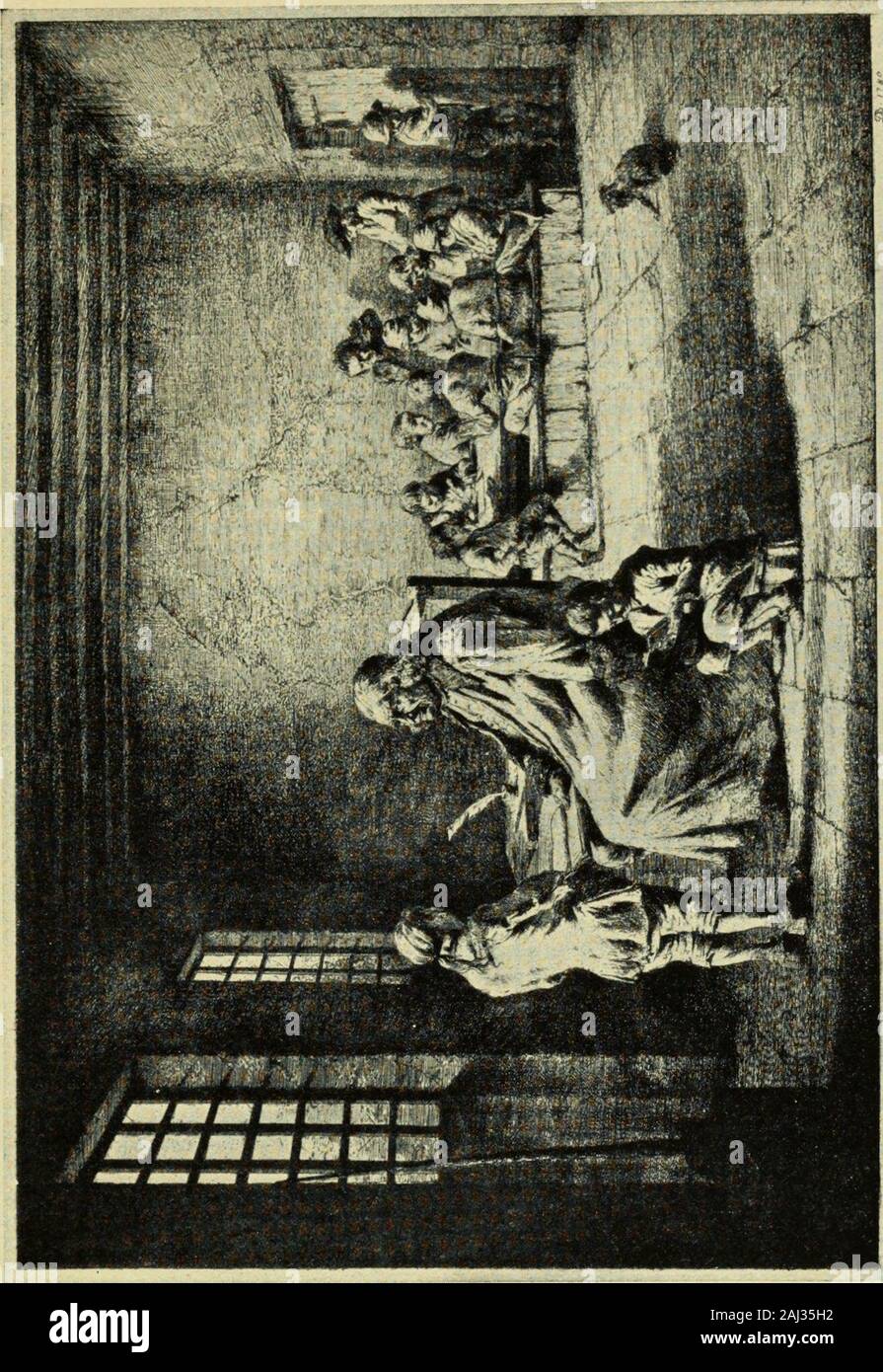 Fragonard, Moreau le jeune e incisori francesi, aciéries, illustratori e della successiva XVIII secolo . LXIV. JEAN JACQUES DE BOISSIEU. Il precettore, i75,o,incisione originale pittore e incisore; b. 1736; d. 1810 ; w. a Lione. Stampato al Ballantyne premere Foto Stock