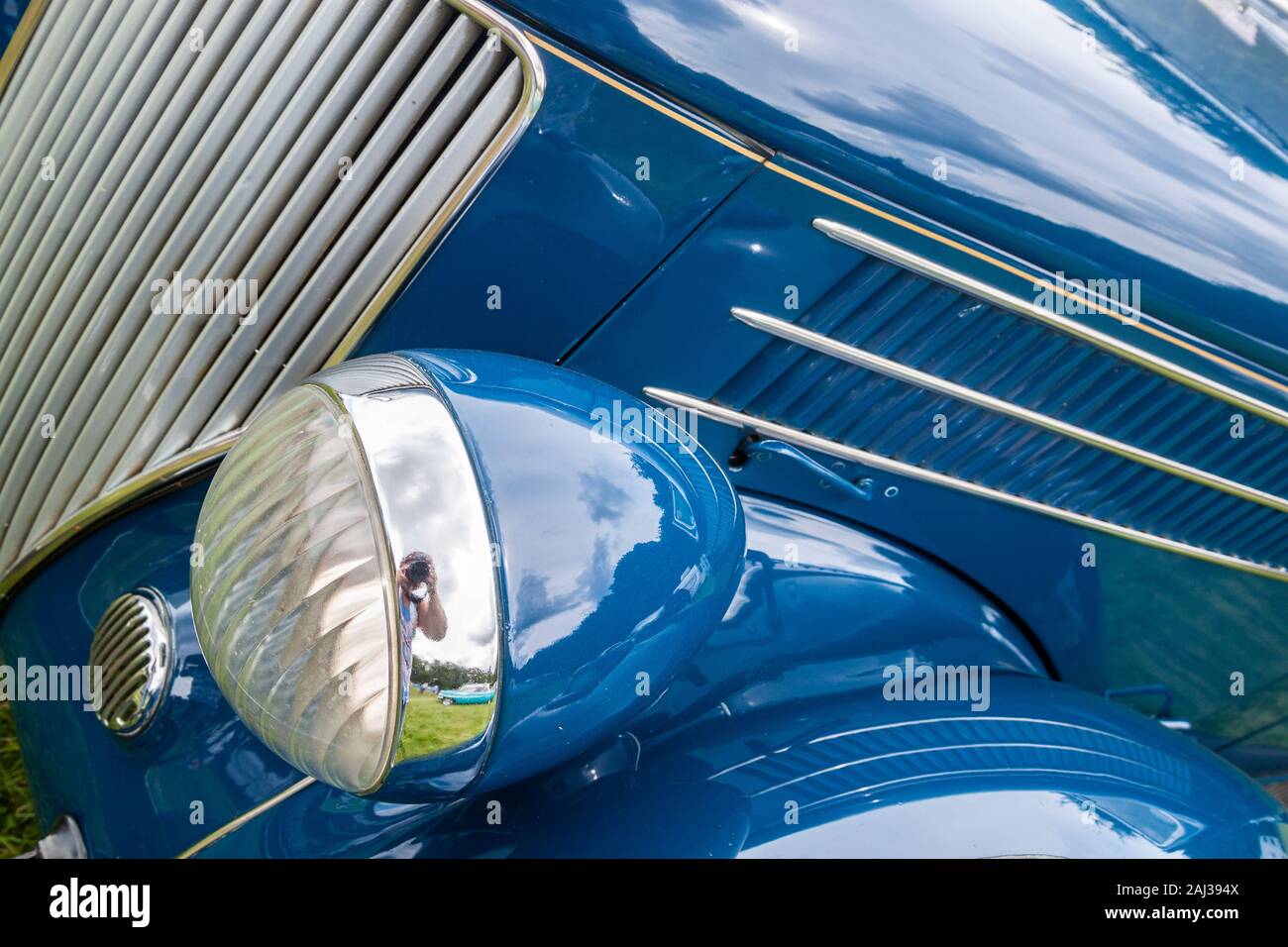 ford 1935 modello 68 a Stars & Stripes American Classic mostra auto Foto Stock