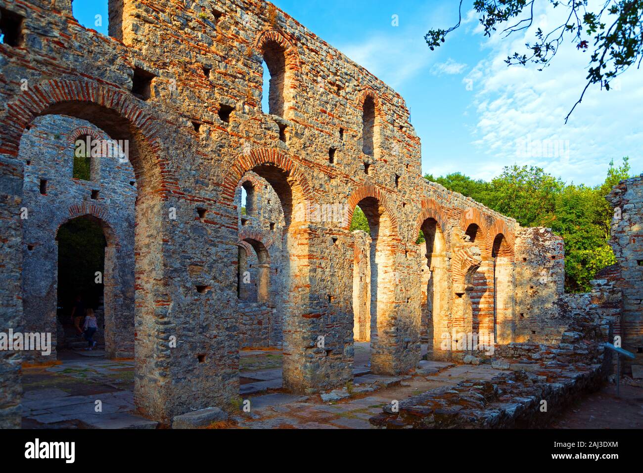Basilika, Nationalpark, Ruinenstadt, Butrinto, Saranda, Albanien Foto Stock
