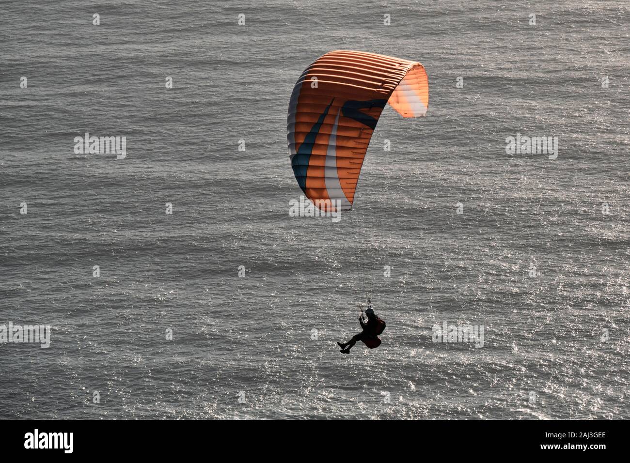 Parapendio di Lions Head, Città del Capo Foto Stock