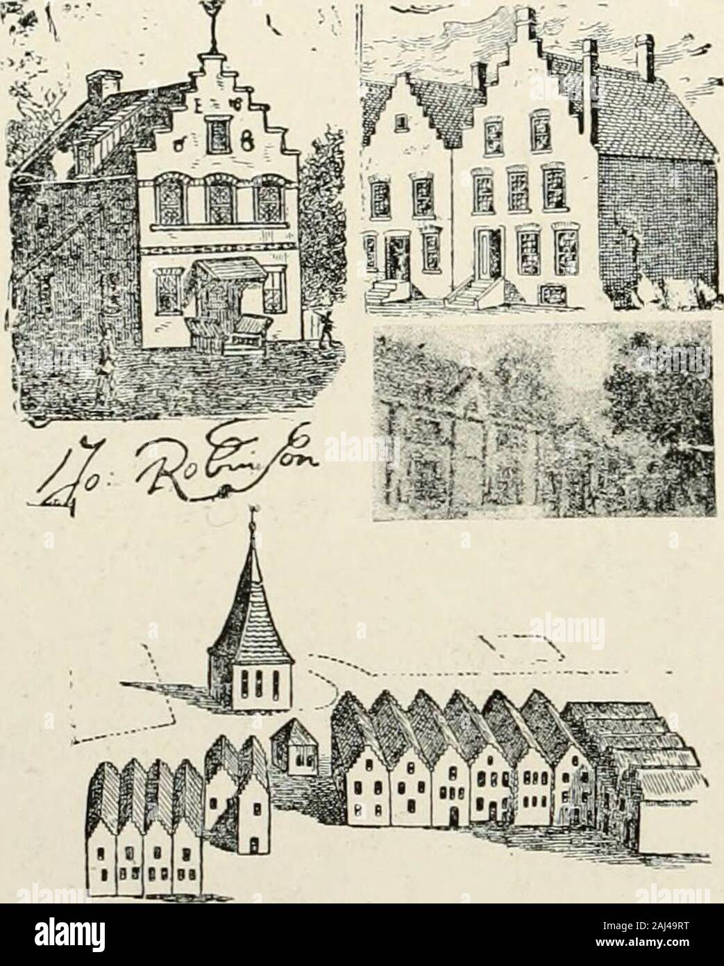 La storia dei pellegrini e Puritans, loro ascendenza e discendenza; base di Americanization . rewsters printingestablishment dal Dutchauthorities, e questo significa ofspreading il Vangelo di theIndependents era bloccato. Anattempt per arrestare inHolland Brewster, attraverso Sir Dudley Carleton, Ambasciatore di JamesI all'Aia, singolarmente non riuscita, eventualmente attraverso interferenceof la potente Università di Leida. Questo stesso Leydenmatriculation inclusa la libertà dalla tassazione su un monthlyallowance di cento e venti litri di birra e tengallons di vino in giorni prima il tè o il caffè o il moderno Foto Stock