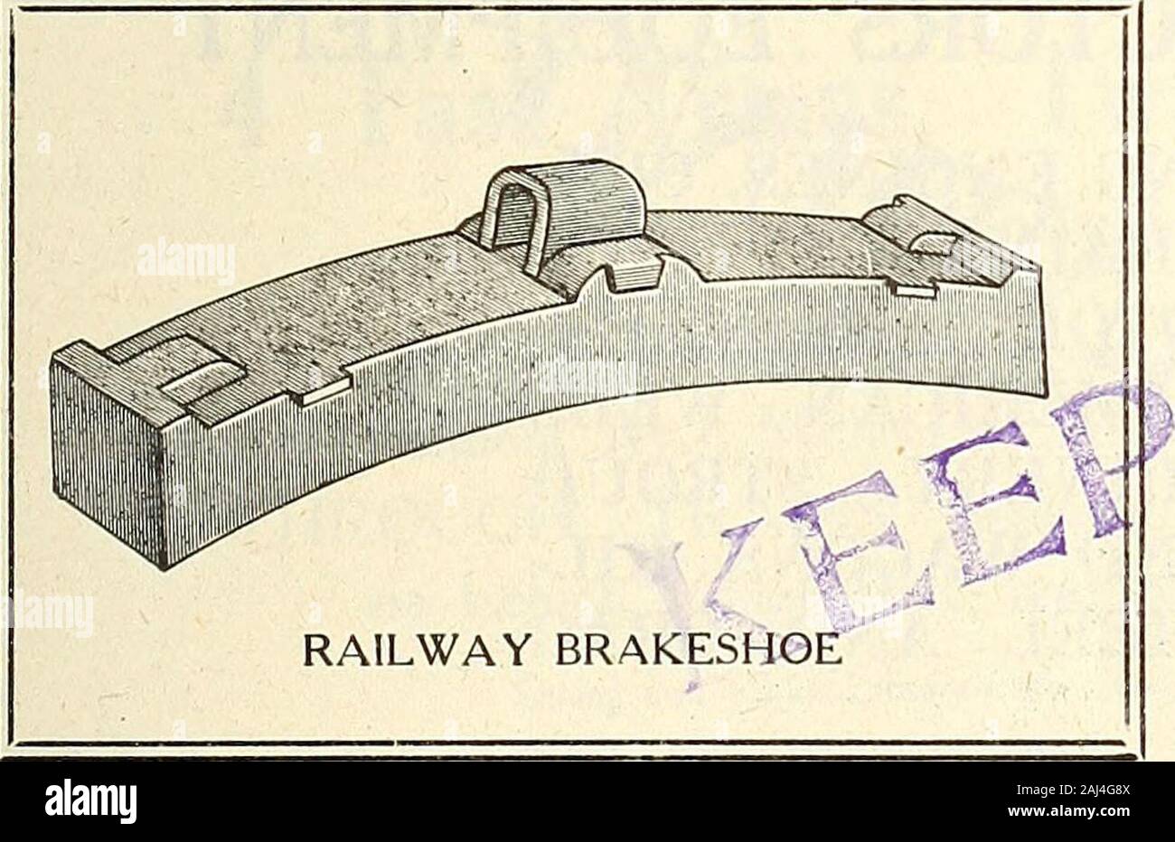 Canadian transportation & distribution management . La nostra migliore BRAKESHOES rinforzato. Sono adatti per tutte le classi di Electuc.^er vapore Railwaysand Street Cars. Essi sono montati wilh un attachinglug migliorata che può essere realizzata in qualsiasi. spessore desiderato per adattarsi theclass di servizio e ^e^iresrio rte-inforcing per trattenere itin posizione e c$^^b%dejfecrred dal retro in acciaio. Essi Ja*gtf%&GT; asrWyet^ coefficiente di attrito in tutta theirwfcWeMirte ana*^%-rcater percentuale di questa scarpa può essere wornout rispetto a qualunque otlRT fanno della calzatura sul mercato. W&*3fock tutti Brakeshoes standard adatta fo Foto Stock