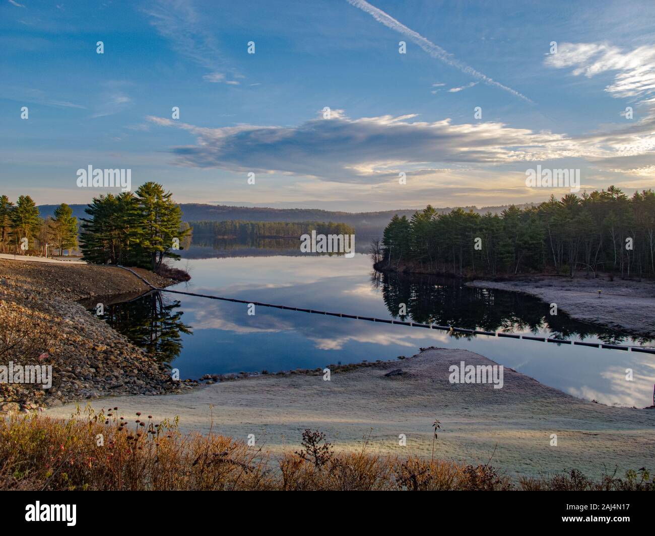 Tully Lago in Royalston, Massachusetts Foto Stock